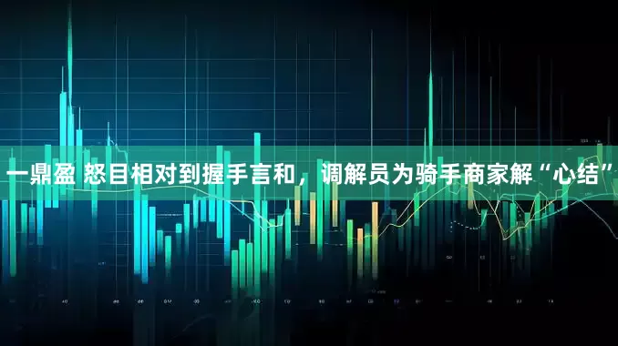 一鼎盈 怒目相对到握手言和，调解员为骑手商家解“心结”